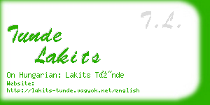 tunde lakits business card